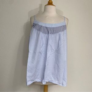 Lane Bryant Blue Stripe Apron Boxy Tank Top Size 18